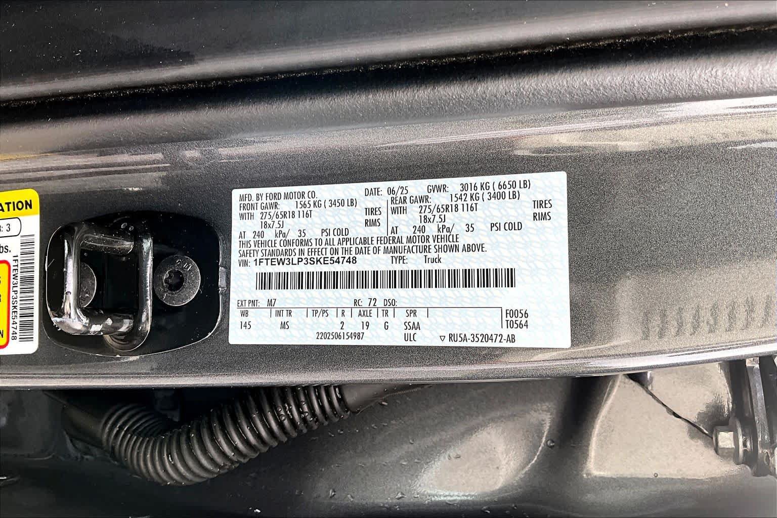 Used 2025 Ford F150 XLT w/ Equipment Group 301A Standard AWD/4WD image 34