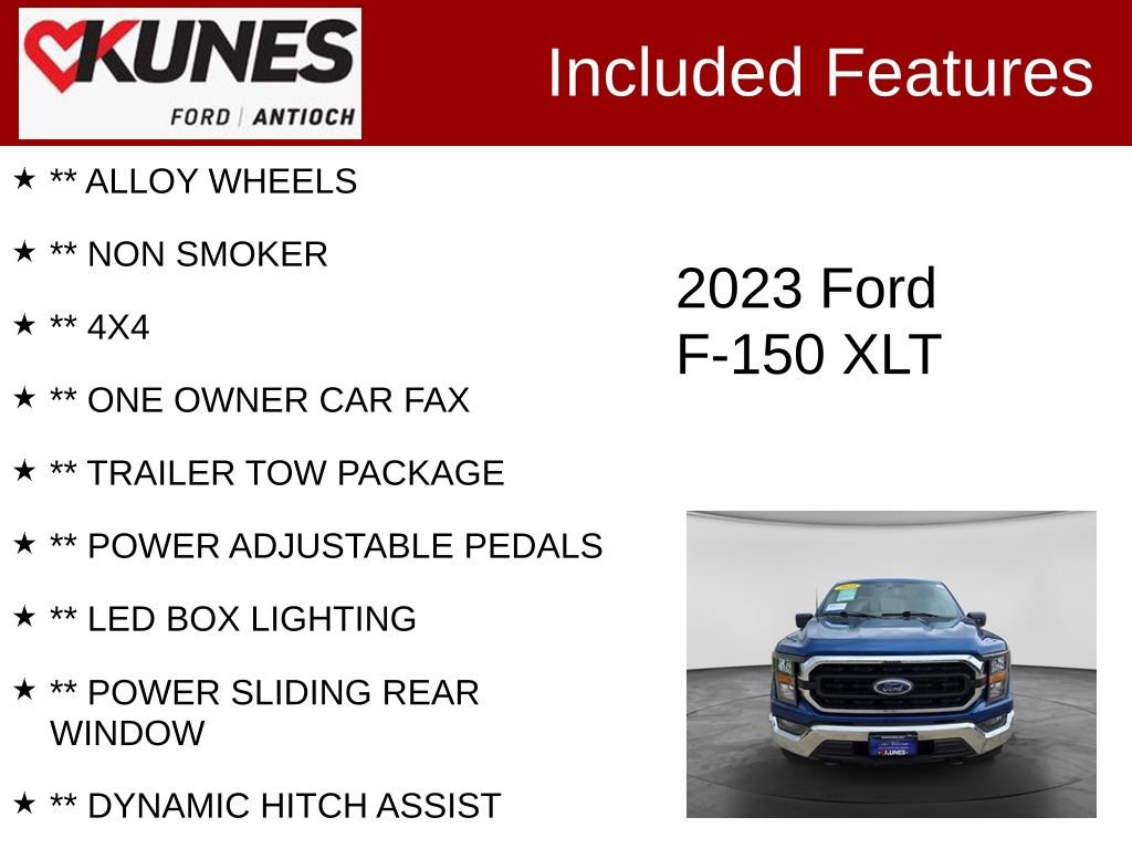 Certified 2023 Ford F150 XLT w/ Equipment Group 301A Mid AWD/4WD image 4