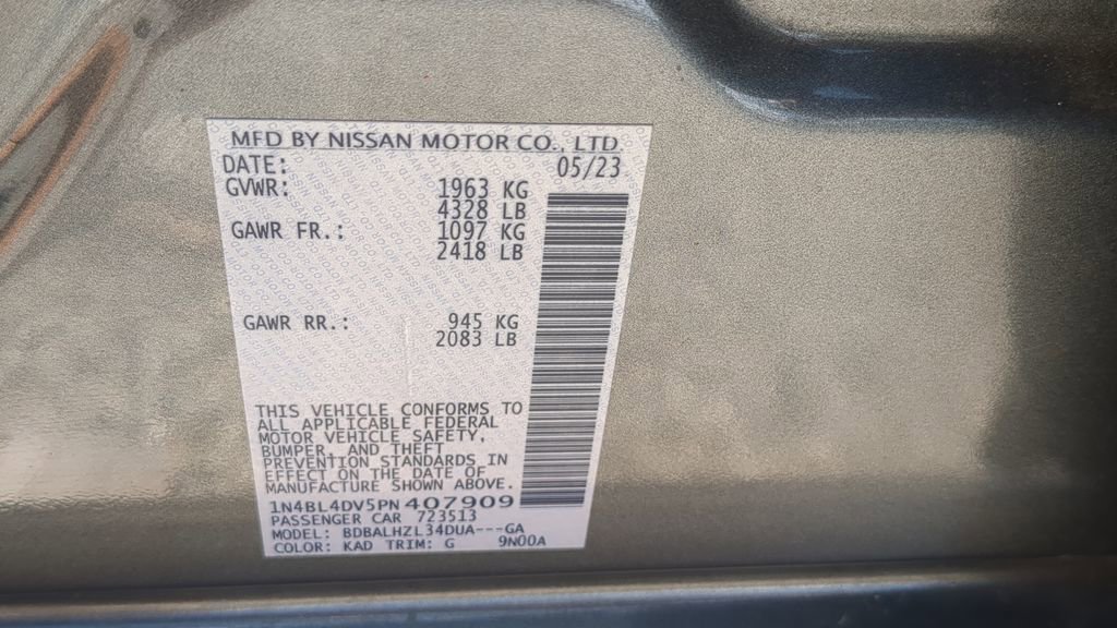 Certified 2023 Nissan Altima 2.5 SV FWD image 22