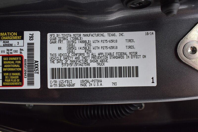 Used 2015 Toyota Tundra SR5 w/ TRD Off Road Package AWD/4WD image 35