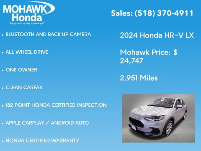 Used 2024 Honda HR-V LX image 8