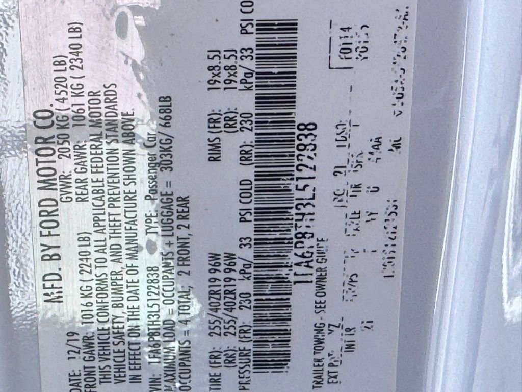 Used 2020 Ford Mustang EcoBoost w/ Equipment Group 101A image 38