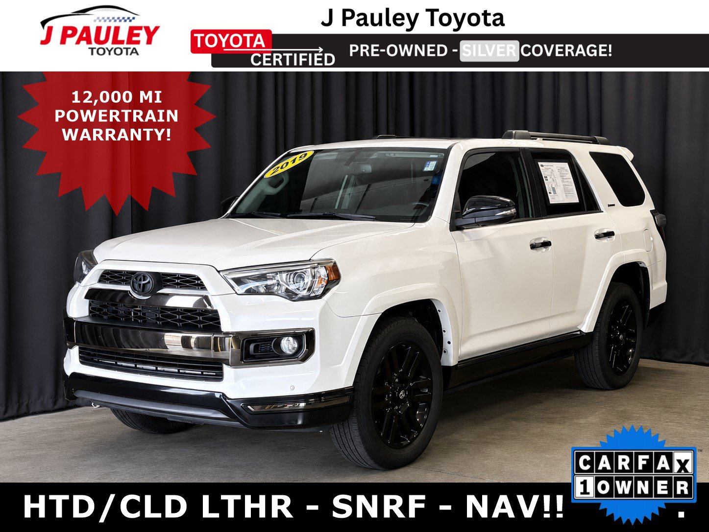 Certified 2019 Toyota 4Runner Limited AWD/4WD image 1