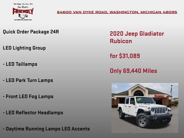 Used 2020 Jeep Gladiator Rubicon AWD/4WD image 5