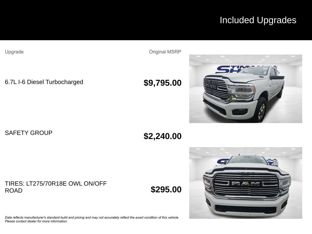 Used 2024 RAM 2500 Laramie w/ Safety Group image 2