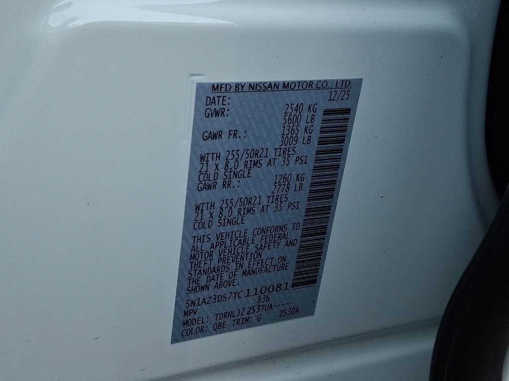 New 2026 Nissan Murano Platinum w/ Cargo Package image 10