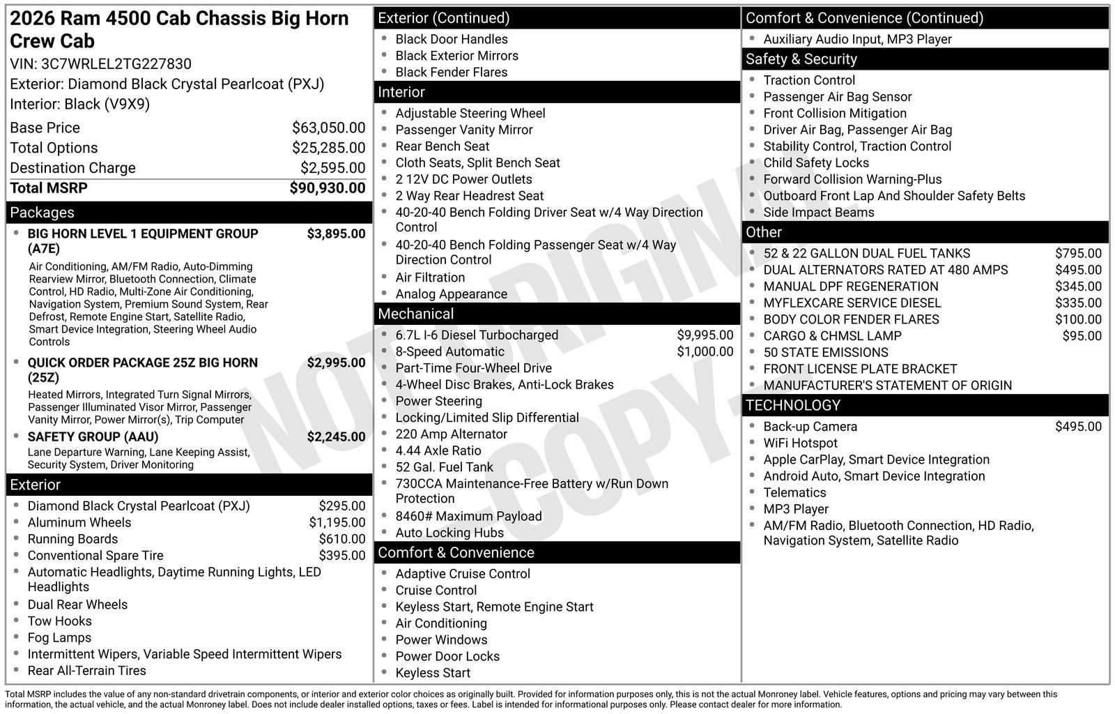 New 2026 RAM 4500 4x4 Crew Cab DRW image 5