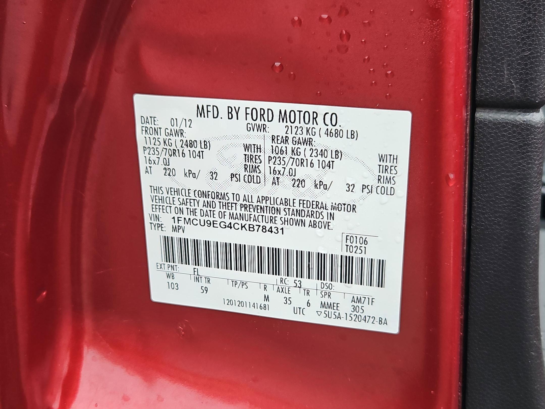 Used 2012 Ford Escape Limited image 32