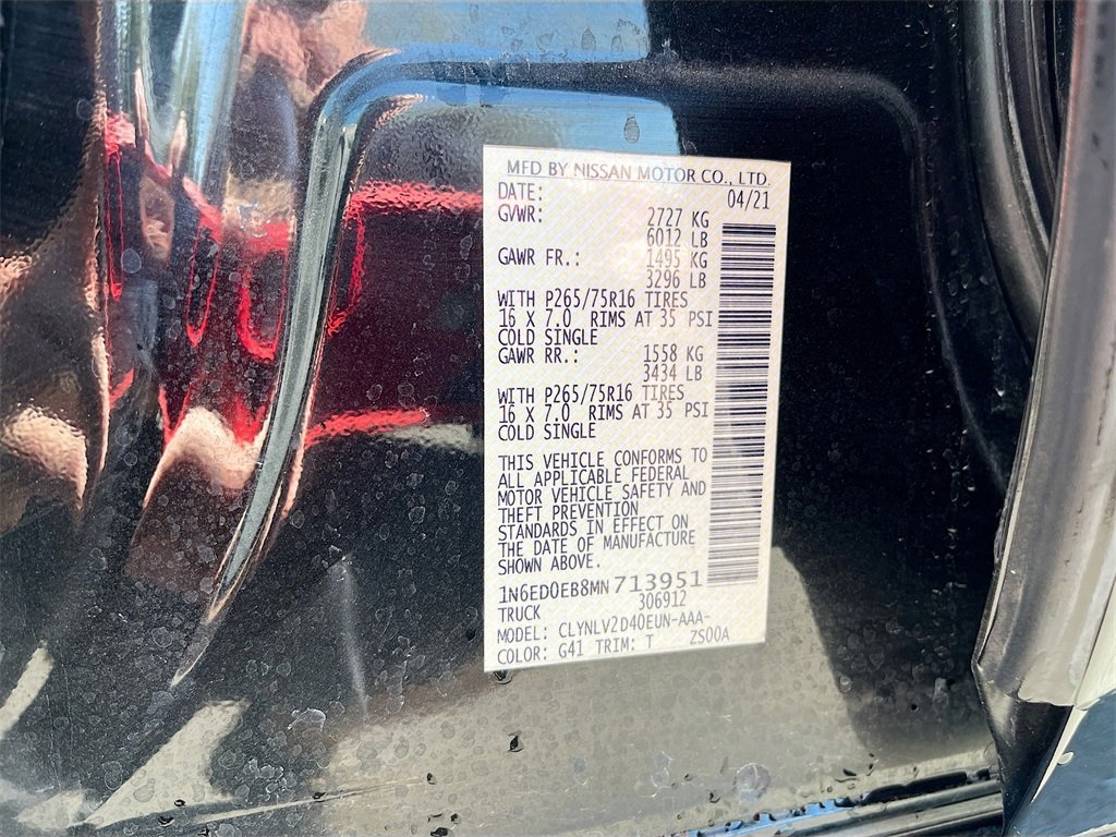 Used 2021 Nissan Frontier PRO-4X w/ Pro-4x Utility Package image 31