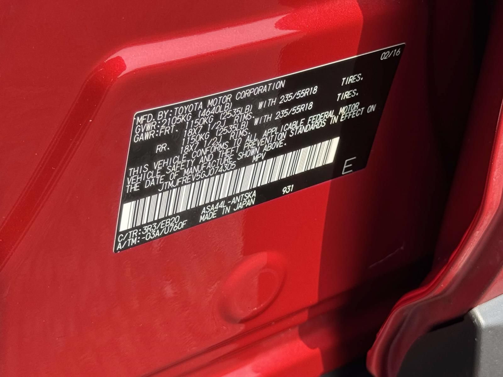 Used 2016 Toyota RAV4 SE AWD/4WD image 32