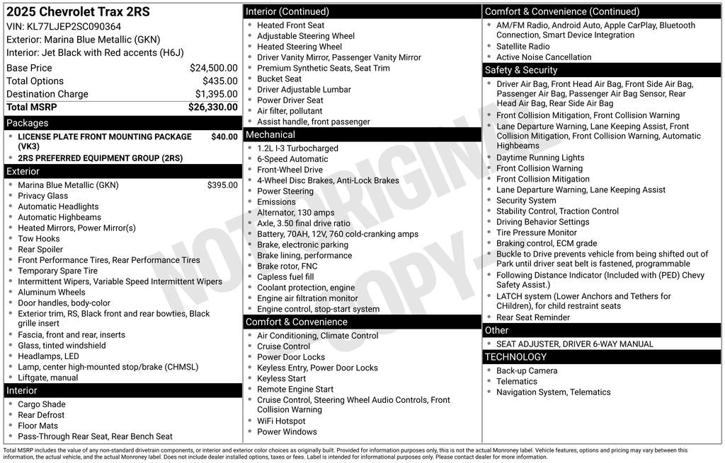 Used 2025 Chevrolet Trax RS FWD image 40