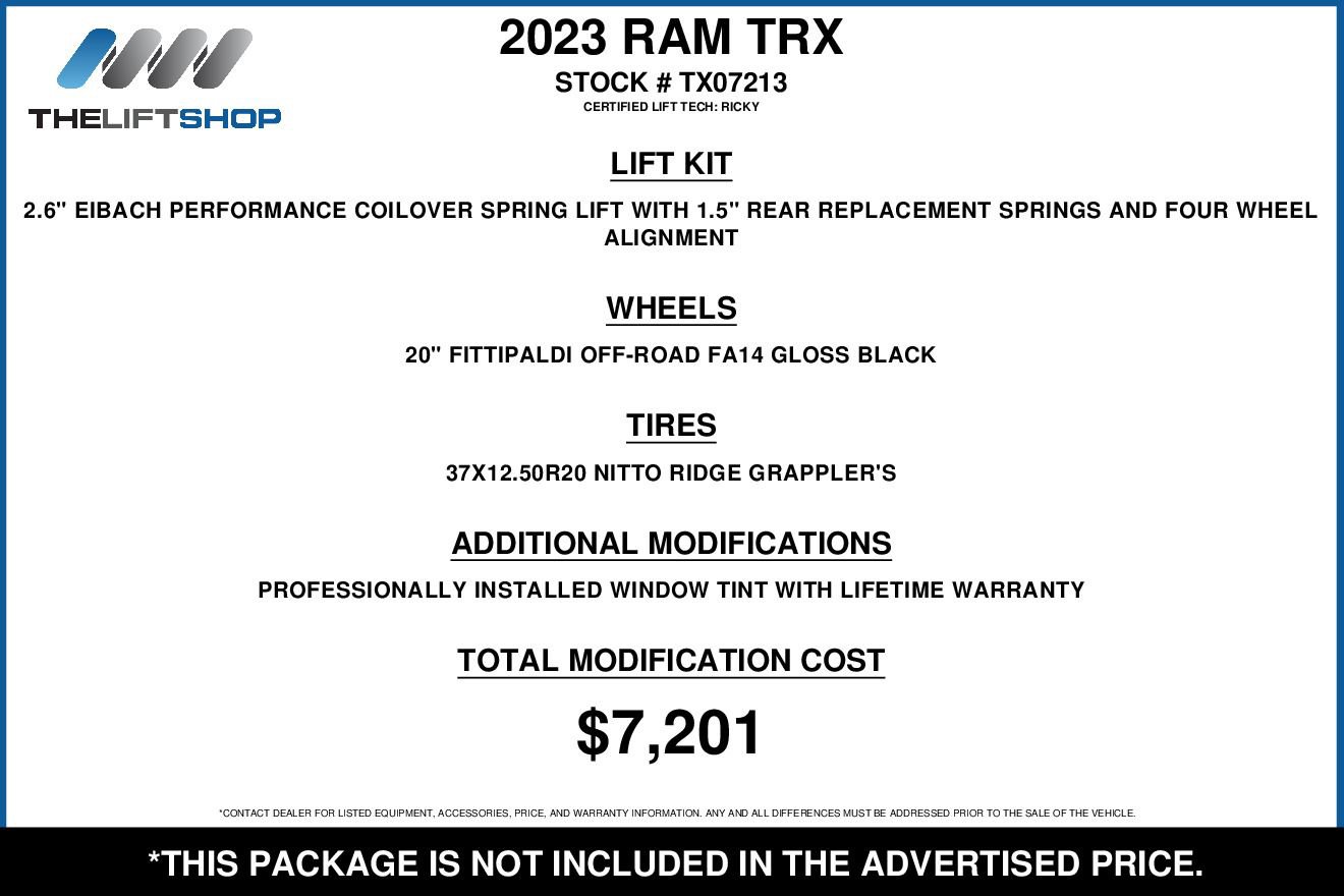 Used 2023 RAM 1500 TRX w/ TRX Level 2 Equipment Group image 2