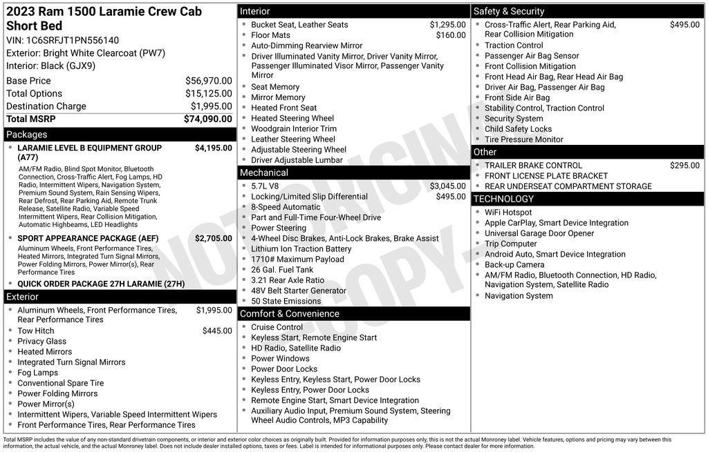 Used 2023 RAM 1500 Laramie AWD/4WD image 9