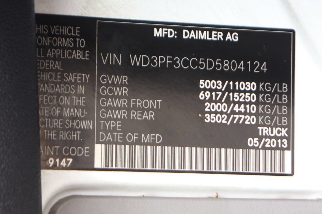 Used 2013 Mercedes-Benz Sprinter 3500 w/ High Idle Fixed Pkg image 46