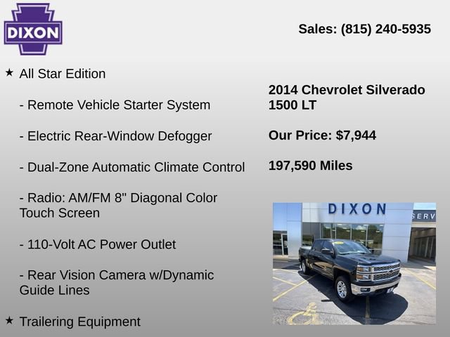 Used 2014 Chevrolet Silverado 1500 LT w/ All Star Edition AWD/4WD image 4