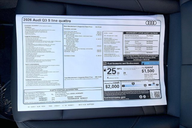 New 2026 Audi Q3 quattro 2.0T AWD/4WD image 13