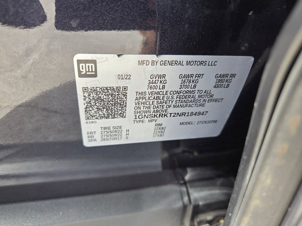 Used 2022 Chevrolet Tahoe RST w/ Luxury Package AWD/4WD image 21