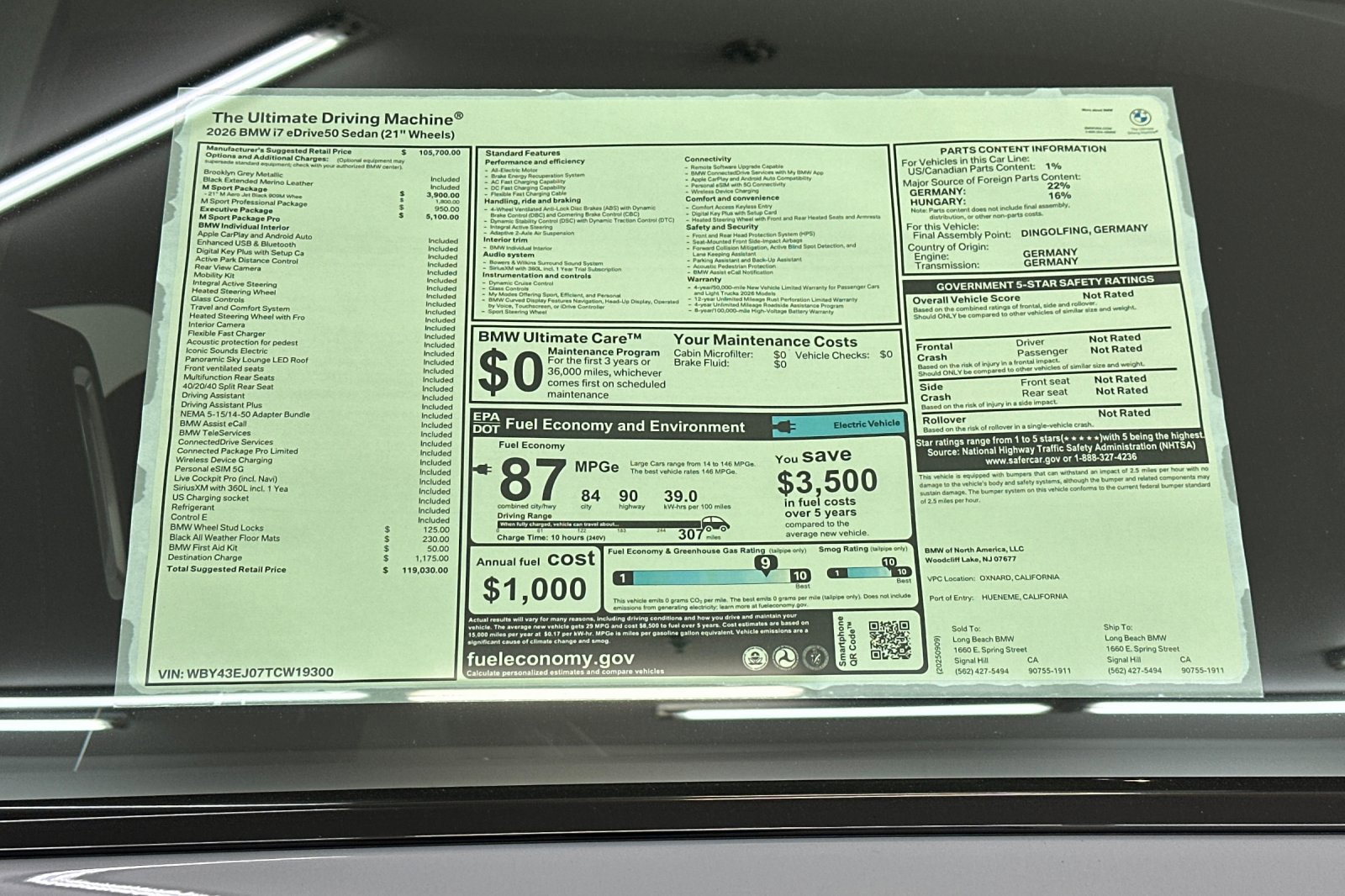 New 2026 BMW i7 eDrive50 w/ Executive Package image 29