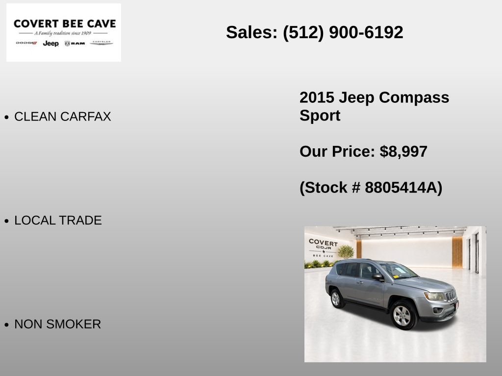 Used 2015 Jeep Compass Sport w/ Power Value Group FWD image 7
