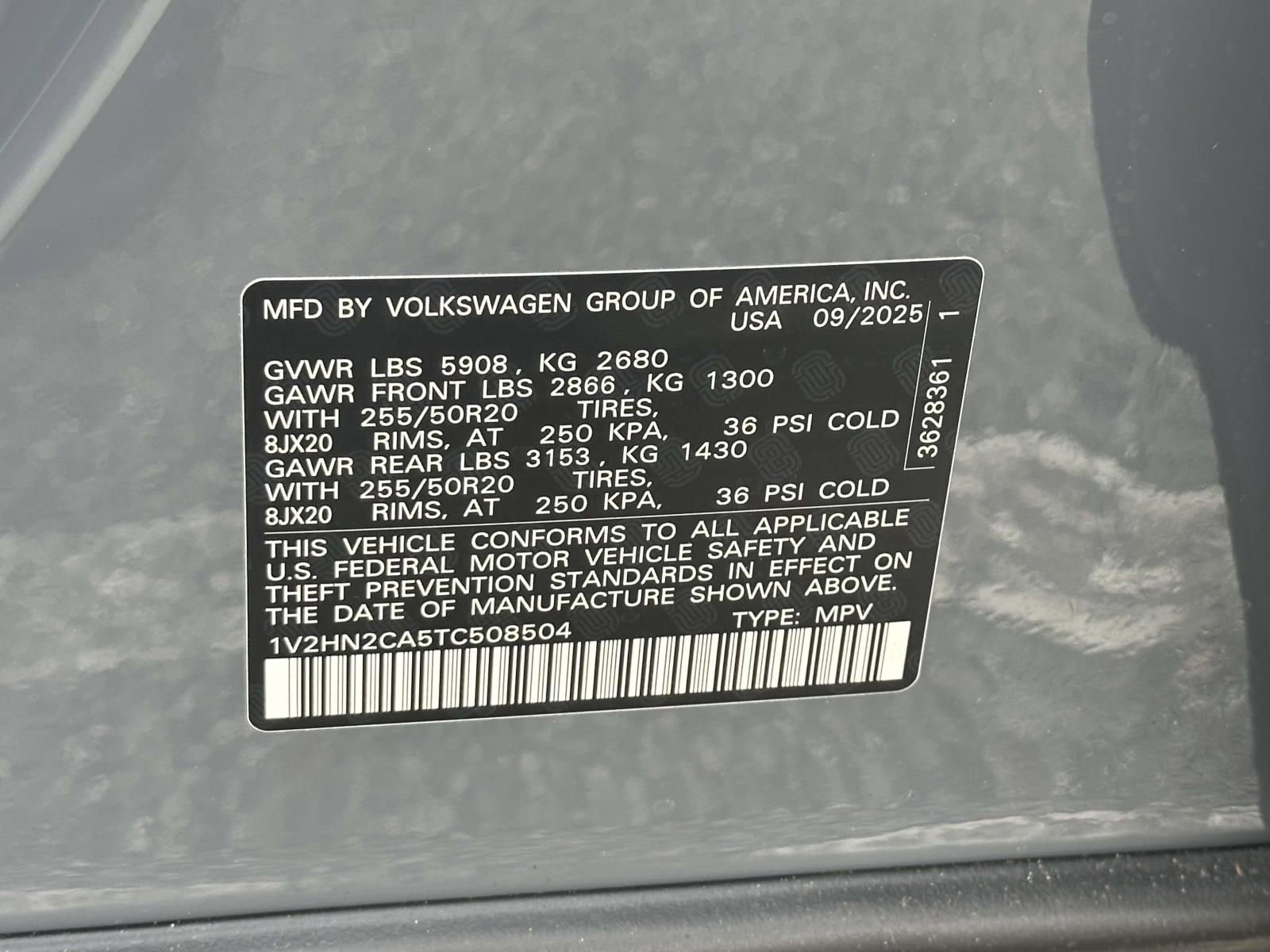 New 2026 Volkswagen Atlas SE image 16