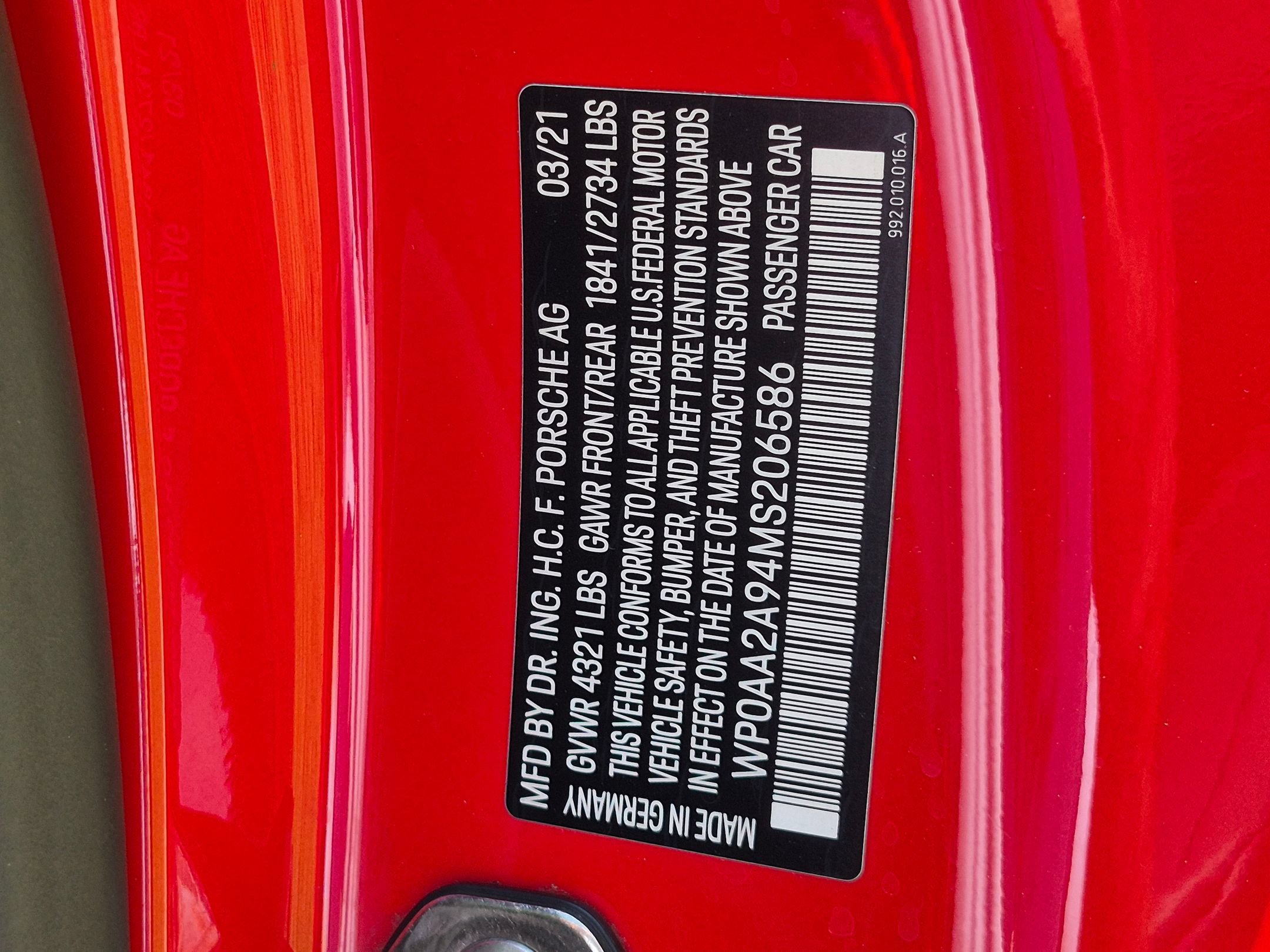 Certified 2021 Porsche 911 Carrera RWD image 38