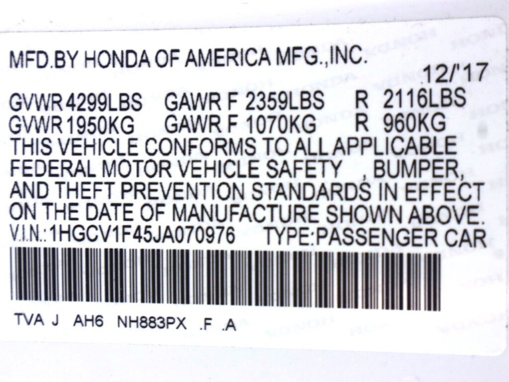 Used 2018 Honda Accord EX image 44