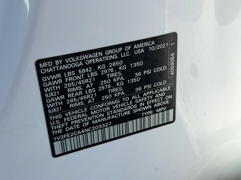 Used 2022 Volkswagen Atlas Cross Sport SEL Premium R-Line AWD/4WD image 24