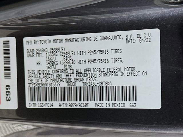 Certified 2022 Toyota Tacoma SR5 image 32