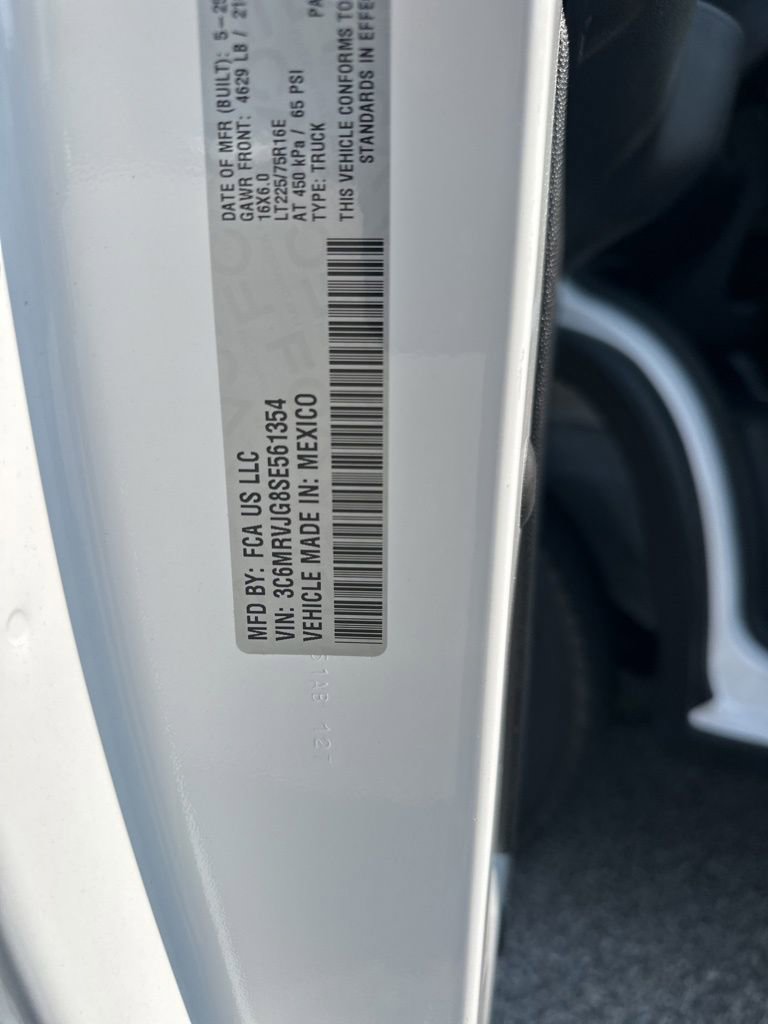 New 2025 RAM ProMaster 3500 w/ Quick Order Package 22G SLT image 36