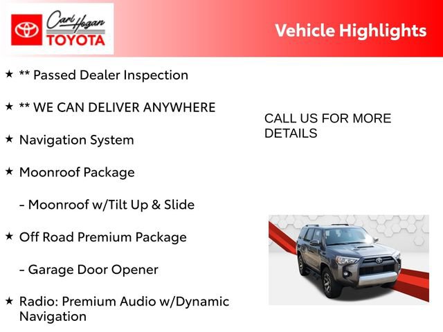 Used 2023 Toyota 4Runner TRD Off-Road Premium w/ Moonroof Package AWD/4WD image 5
