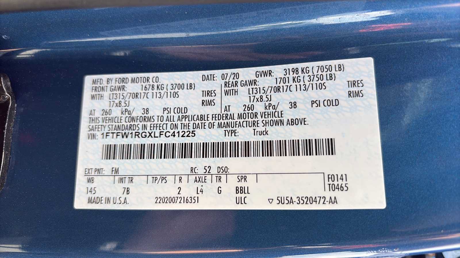 Used 2020 Ford F150 Raptor AWD/4WD image 15