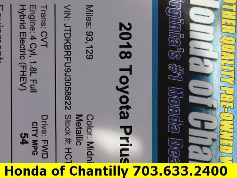 Used 2018 Toyota Prius One w/ Carpet Mat Package FWD image 48