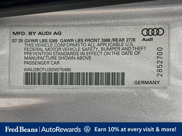 Used 2025 Audi A5 2.0T Premium Plus w/ Premium Plus AWD/4WD image 39
