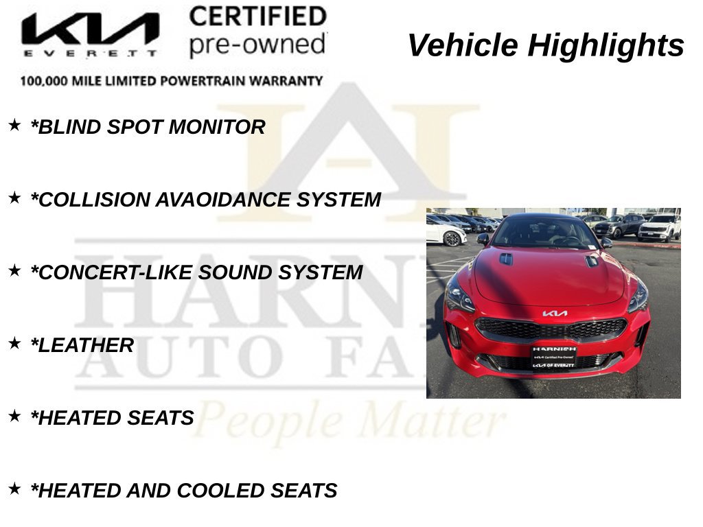 Certified 2022 Kia Stinger GT2 AWD/4WD image 21
