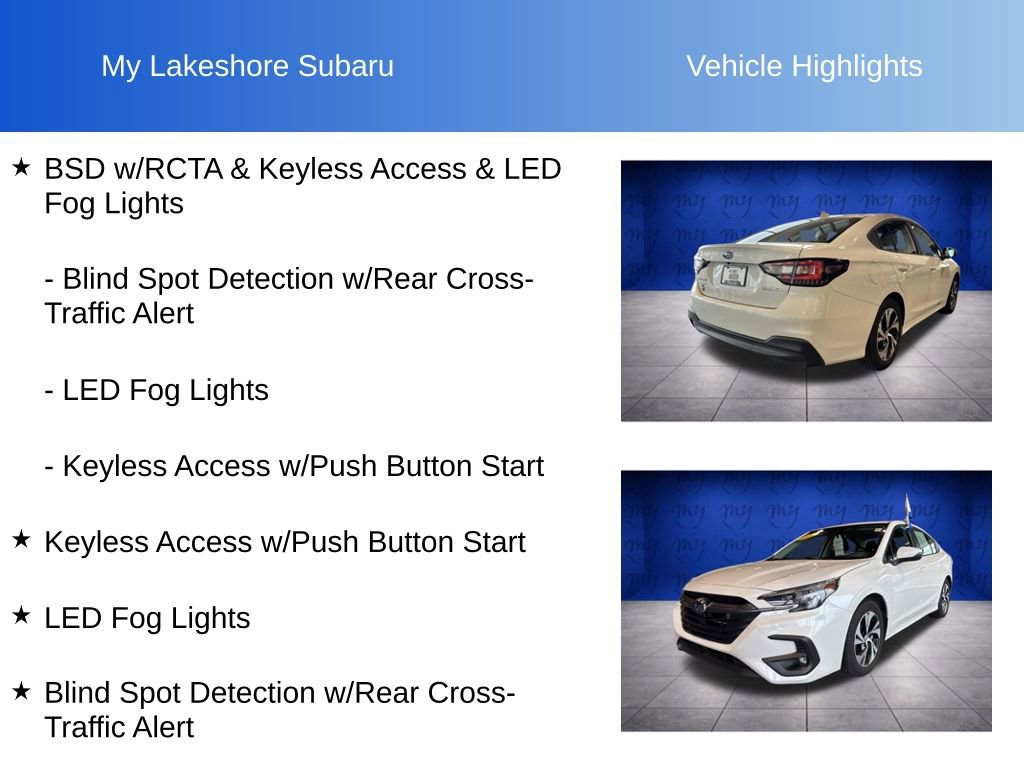 Certified 2025 Subaru Legacy Premium AWD/4WD image 7