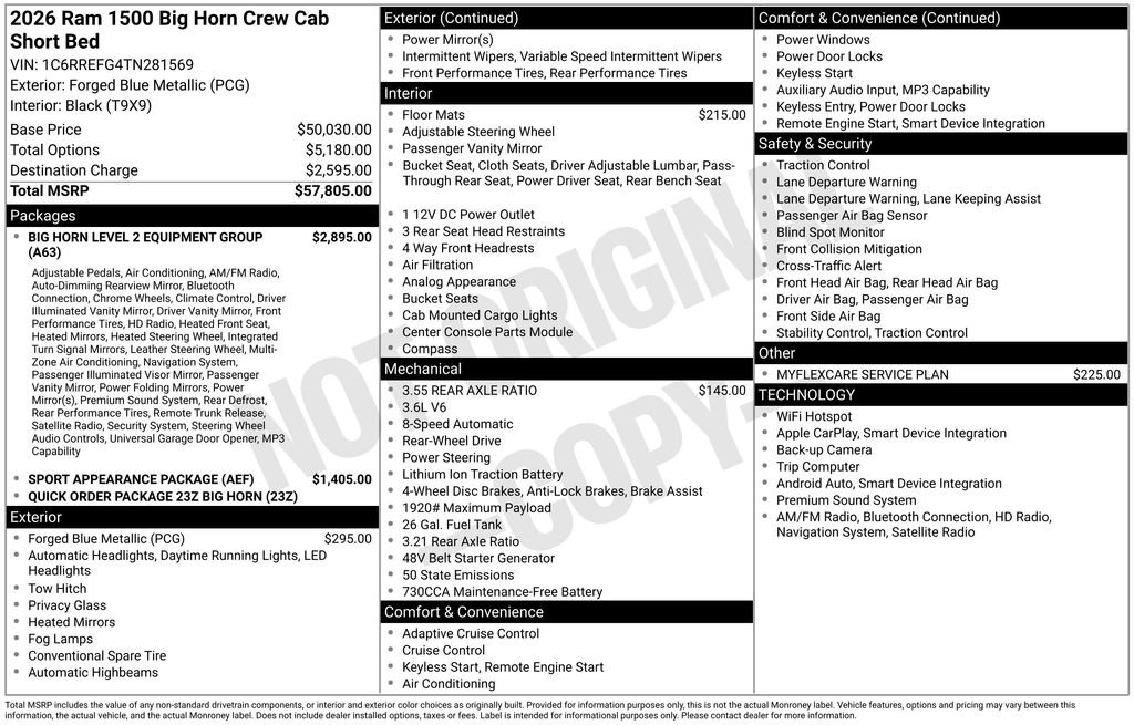 Used 2026 RAM 1500 Big Horn RWD image 8
