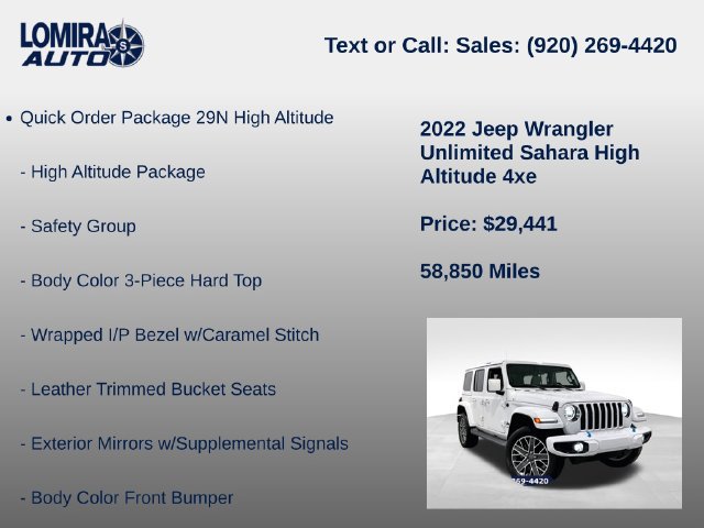 Used 2022 Jeep Wrangler Unlimited Sahara AWD/4WD image 8