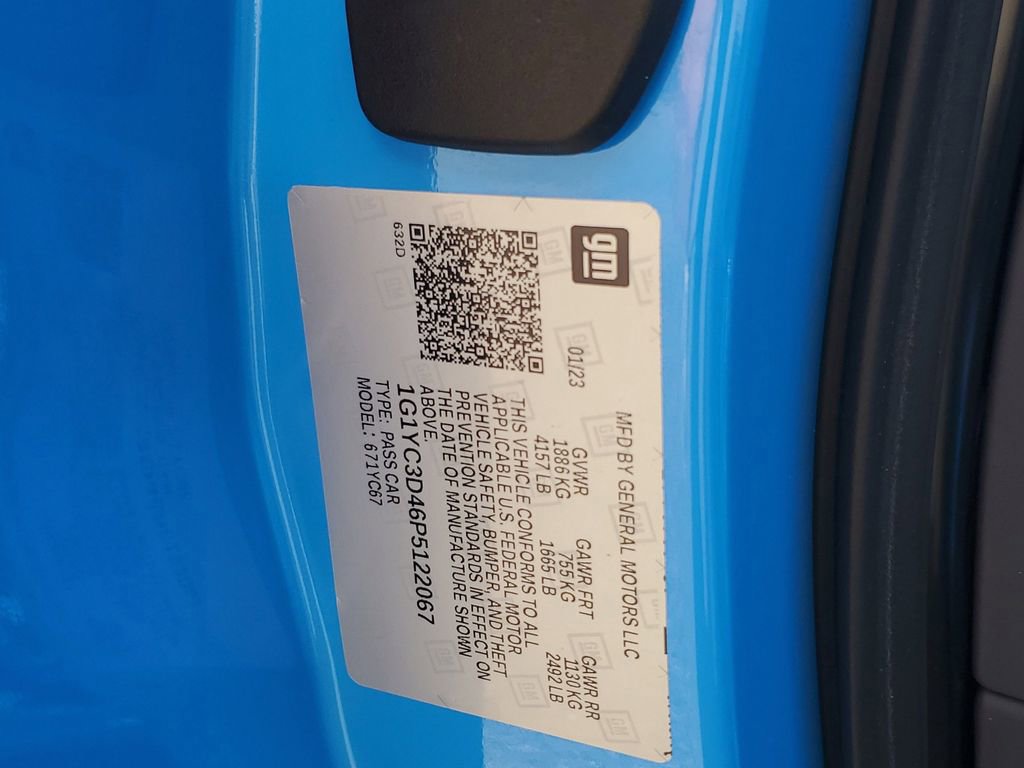 Used 2023 Chevrolet Corvette Stingray Premium Conv w/ Z51 Performance Package image 33