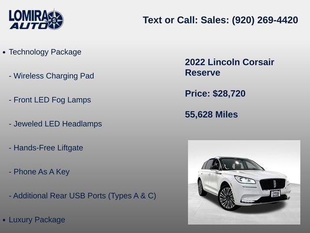 Used 2022 Lincoln Corsair Reserve w/ Equipment Group 201A AWD/4WD image 14