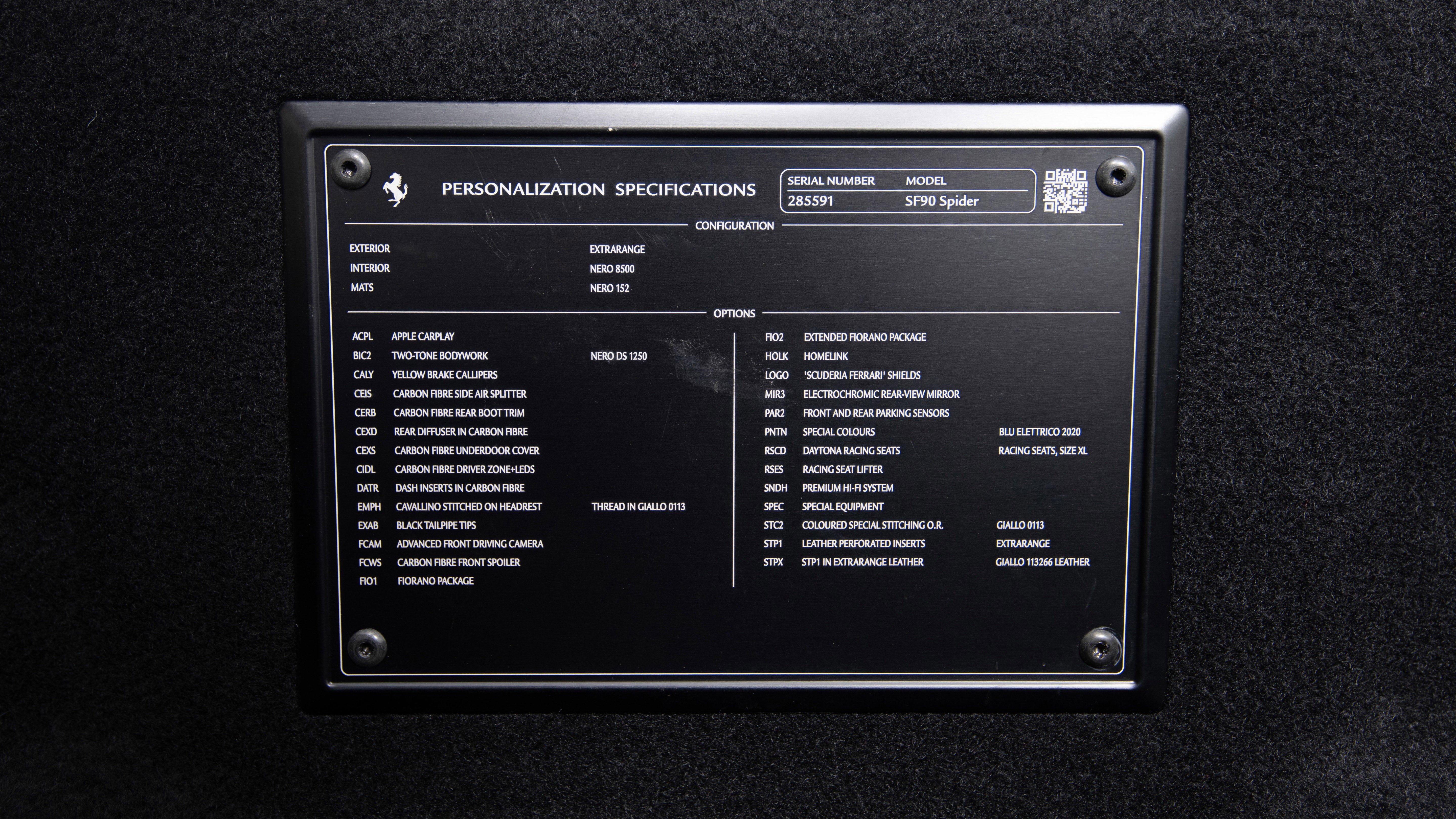 Certified 2022 Ferrari SF90 Spider image 50