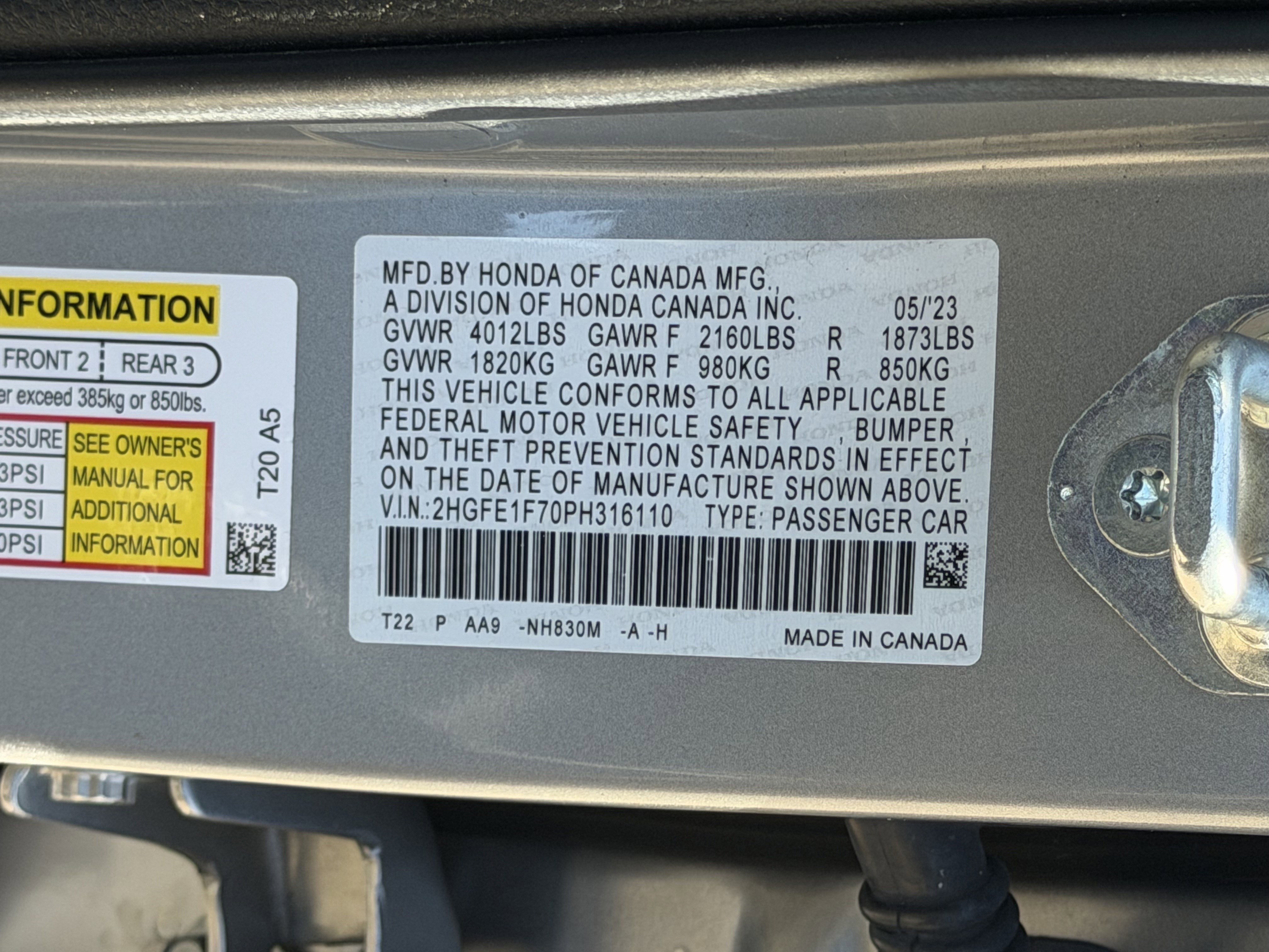 Used 2023 Honda Civic EX image 28