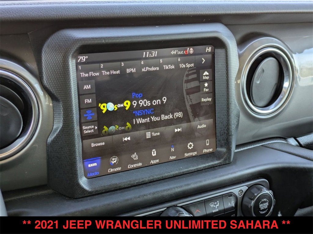 Used 2021 Jeep Wrangler Unlimited Sahara w/ Uconnect 4C Nav & Sound Group image 26