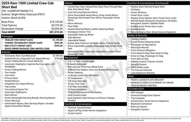 New 2025 RAM 1500 Limited w/ Trailer Tow Group image 23