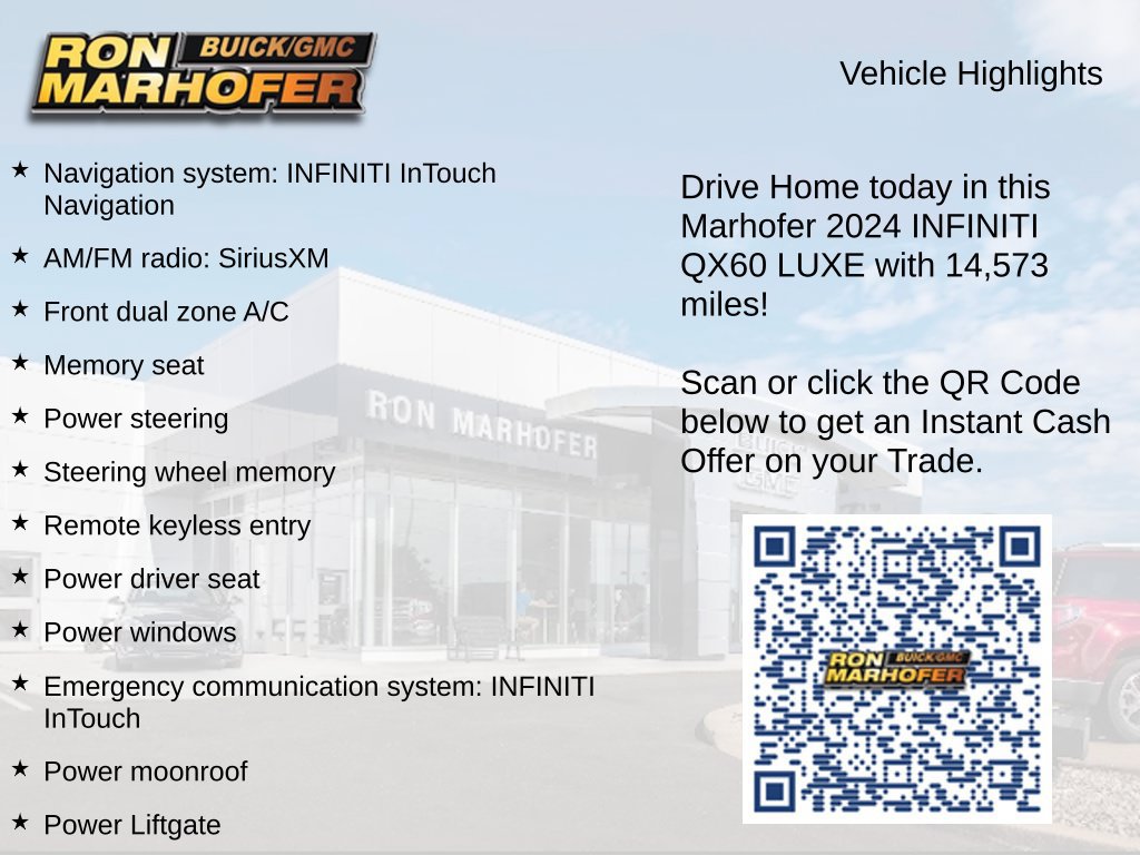 Used 2024 INFINITI QX60 Luxe AWD/4WD image 13