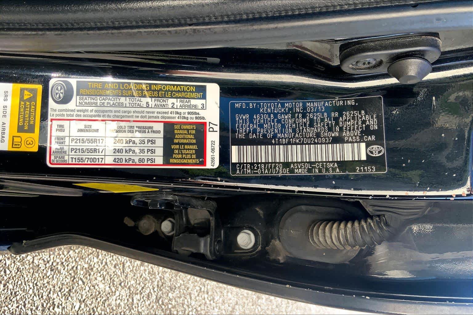 Used 2013 Toyota Camry SE FWD image 29