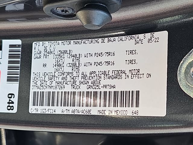 Used 2022 Toyota Tacoma SR5 w/ Technology Package RWD image 35