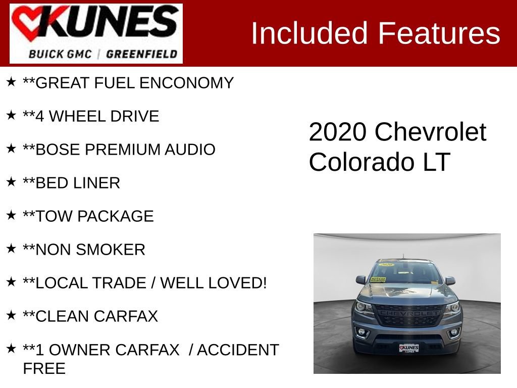 Used 2020 Chevrolet Colorado LT w/ Colorado RST Special Edition AWD/4WD image 3
