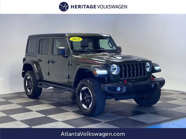 Used 2022 Jeep Wrangler Unlimited Rubicon w/ LED Lighting Group AWD/4WD image 1
