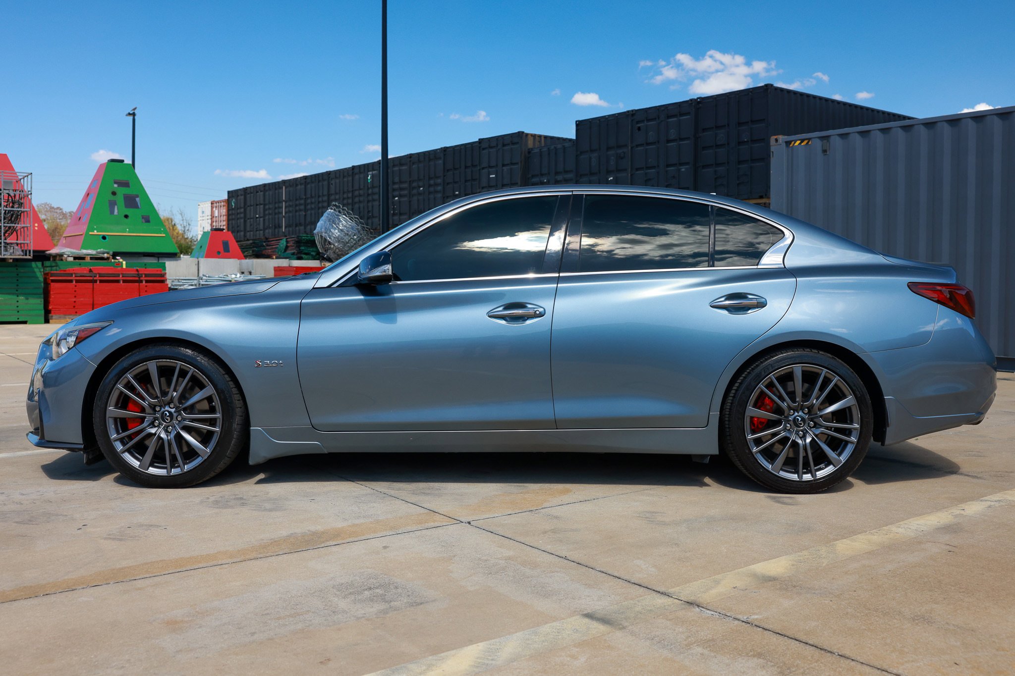 Used 2018 INFINITI Q50 Red Sport 400 w/ Sensory Package (Sport) image 8