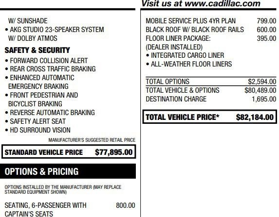 Used 2026 Cadillac Vistiq Sport w/ LPO, Floor Liner Package image 2